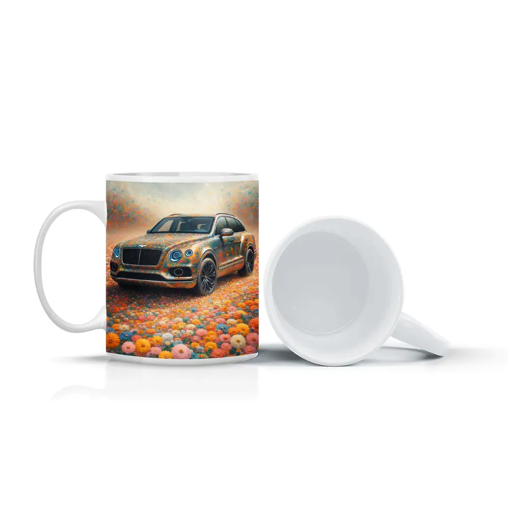 Bentley Bentayga Floral Impressionism Art Print – Mugs