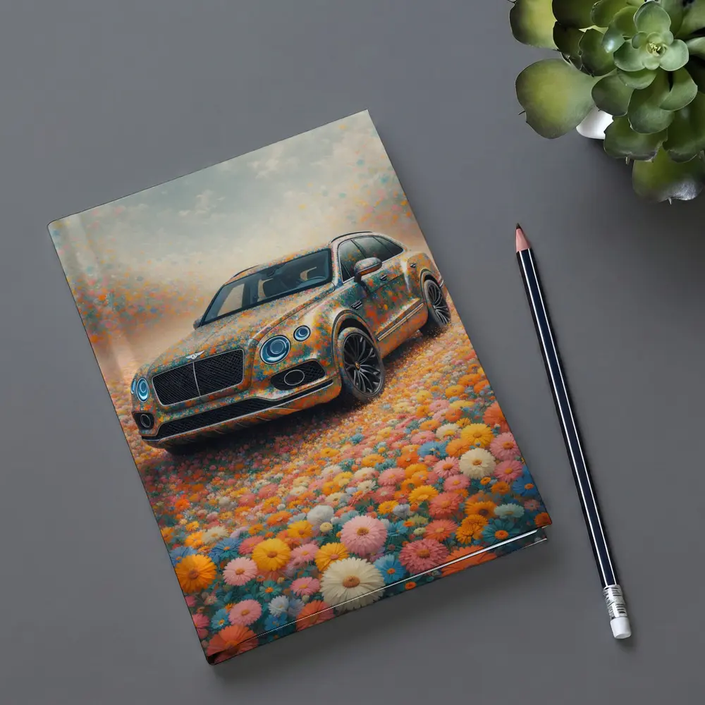 Bentley Bentayga Floral Impressionism Art Print – Notebooks