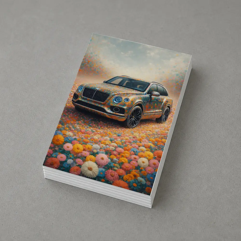 Bentley Bentayga Floral Impressionism Art Print – Postcards