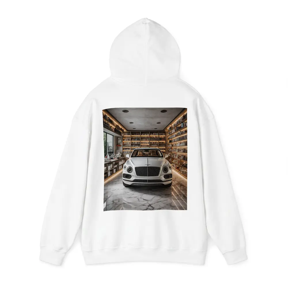Bentley Bentayga White Luxury Showroom Interior – Hoodies