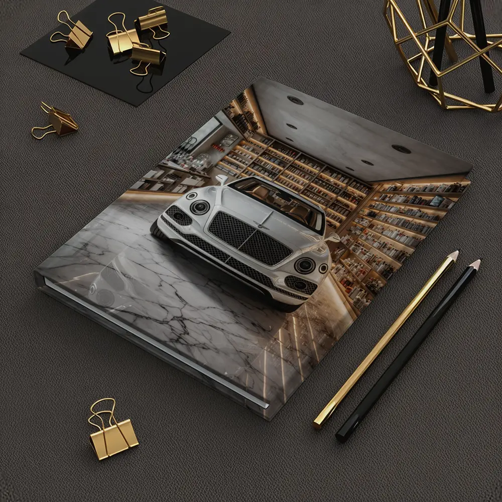Bentley Bentayga White Luxury Showroom Interior – Notebooks