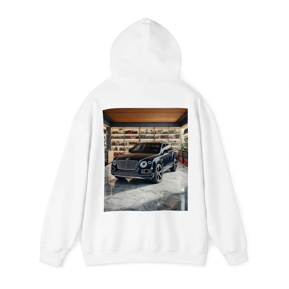 Bentley Bentayga Parked Inside Luxury Garage – Hoodies