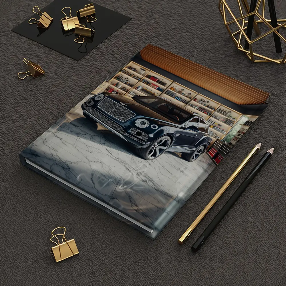 Bentley Bentayga Parked Inside Luxury Garage – Notebooks