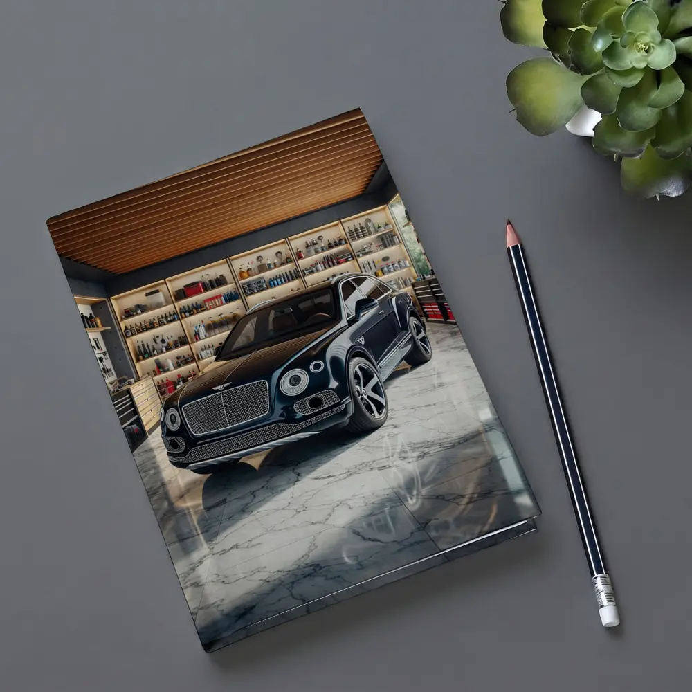 Bentley Bentayga Parked Inside Luxury Garage – Notebooks