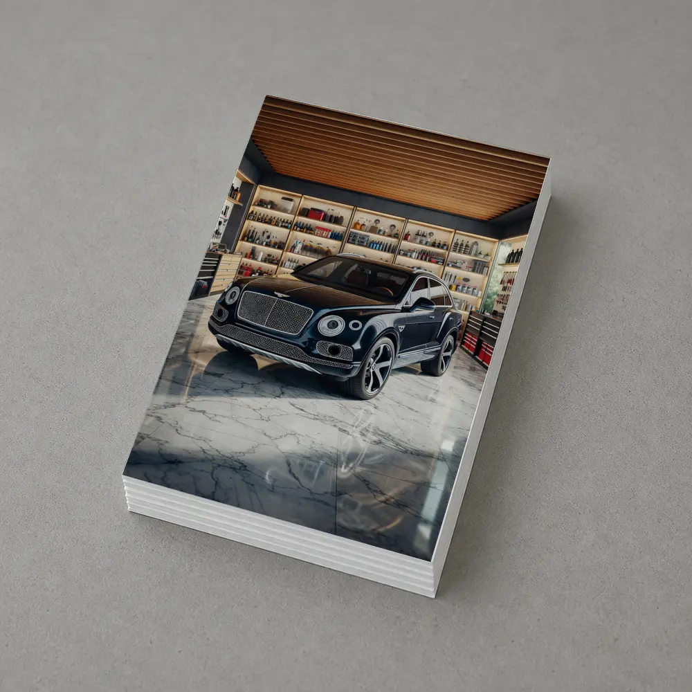 Bentley Bentayga Parked Inside Luxury Garage – Postcards