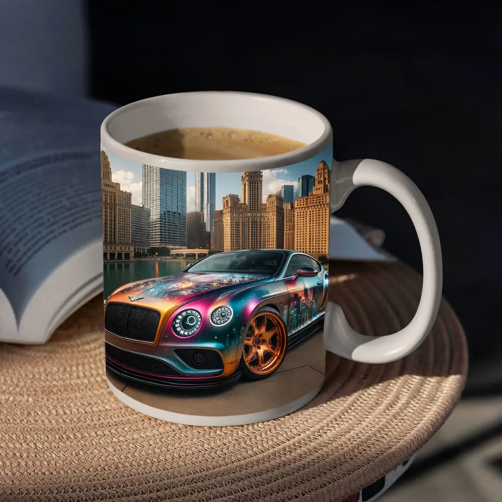 Bentley Continental GT Custom Wrap City Skyline – Mugs