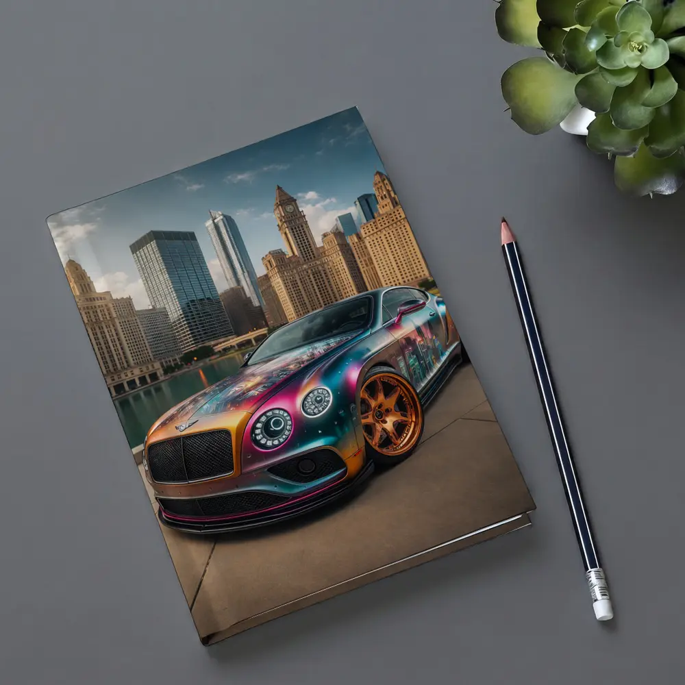 Bentley Continental GT Custom Wrap City Skyline – Notebooks
