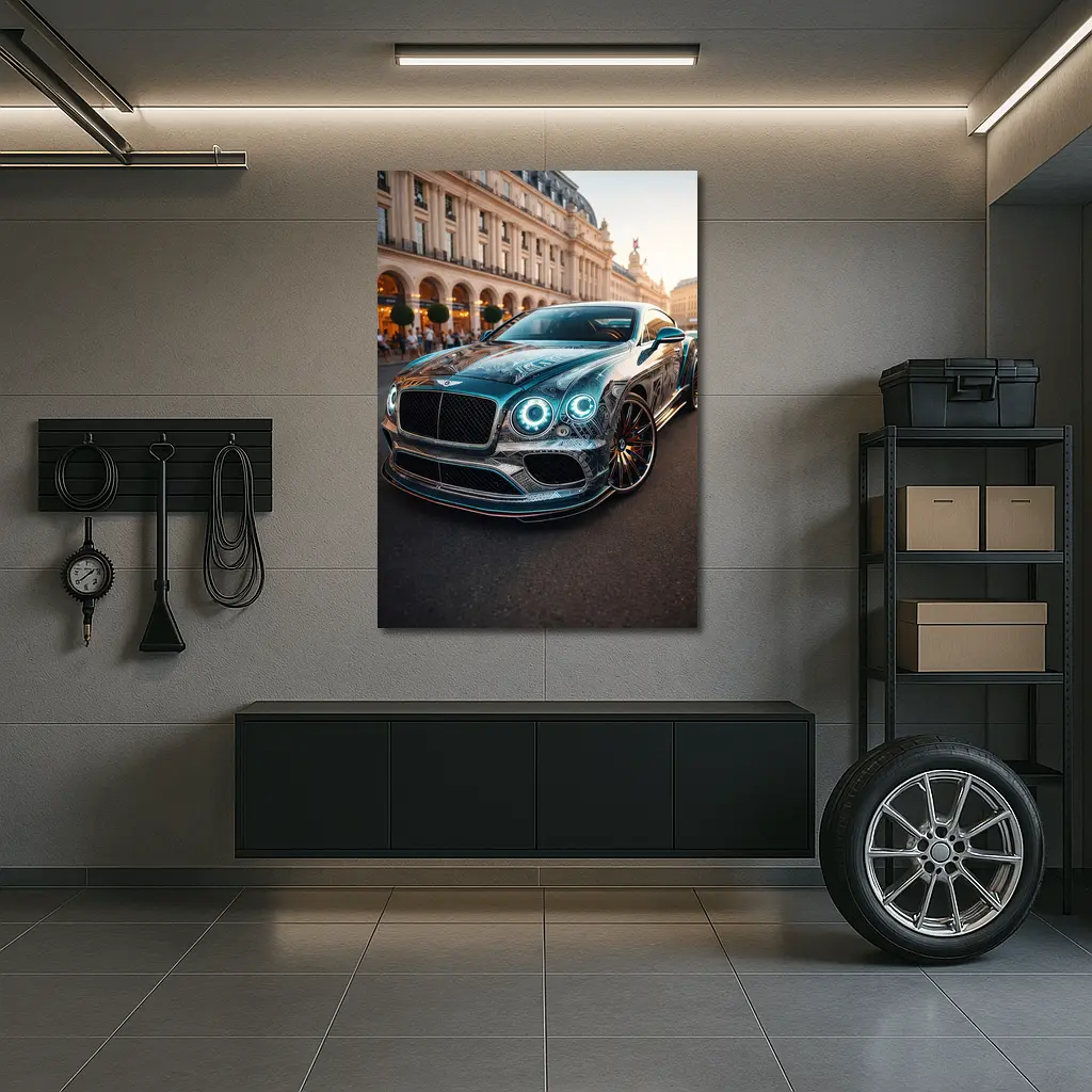 Bentley Continental GT Paris City Street – Wall Art
