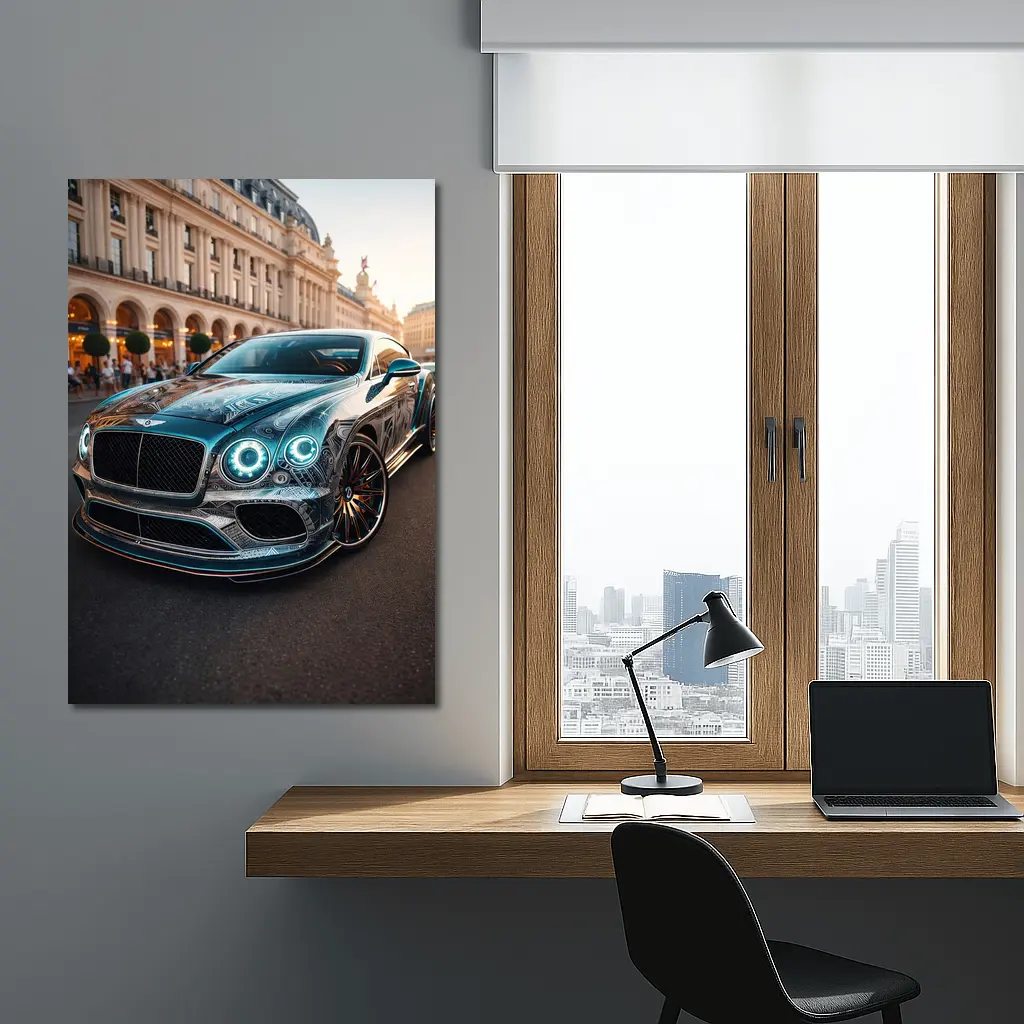 Bentley Continental GT Paris City Street – Wall Art