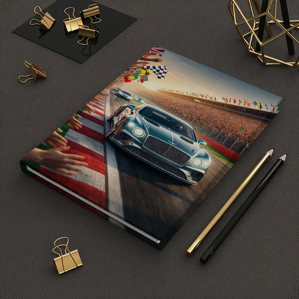 Bentley Continental GT Race Track Crowd – Notebooks
