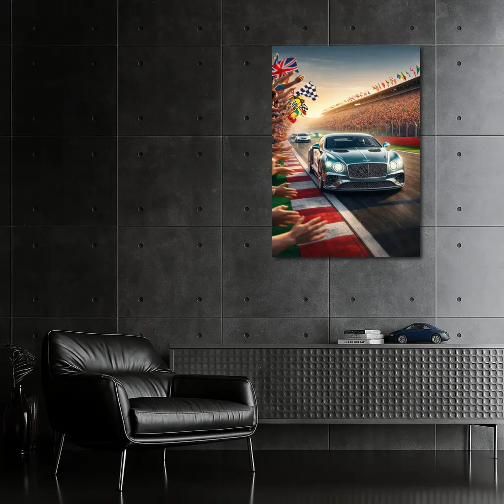 Bentley Continental GT Race Track Crowd – Wall Art