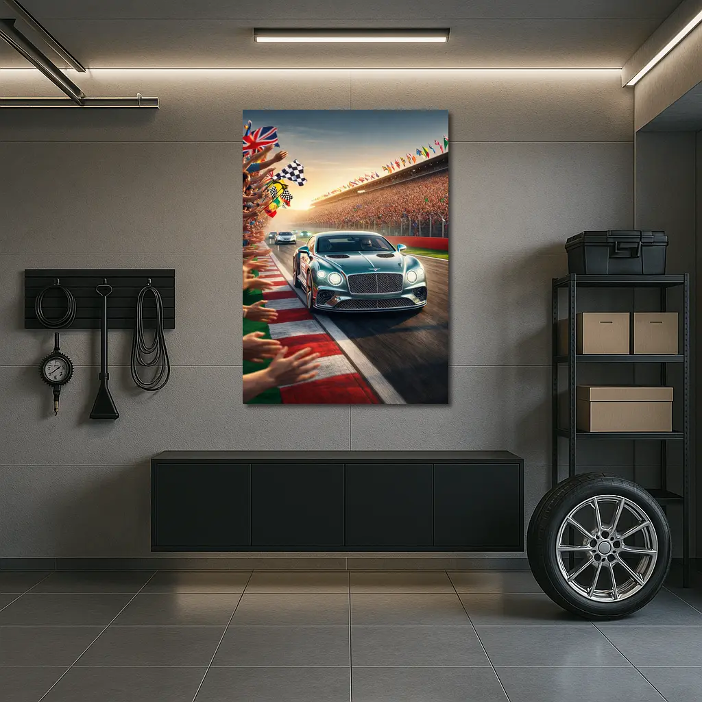 Bentley Continental GT Race Track Crowd – Wall Art