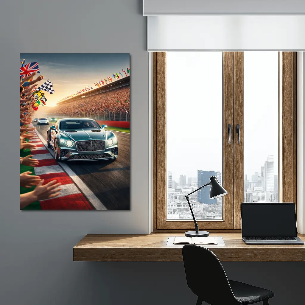 Bentley Continental GT Race Track Crowd – Wall Art