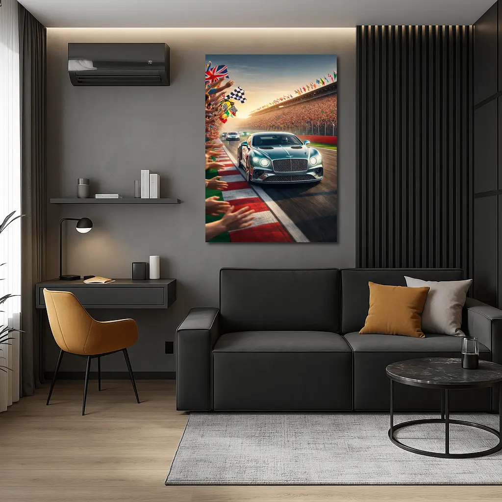 Bentley Continental GT Race Track Crowd – Wall Art