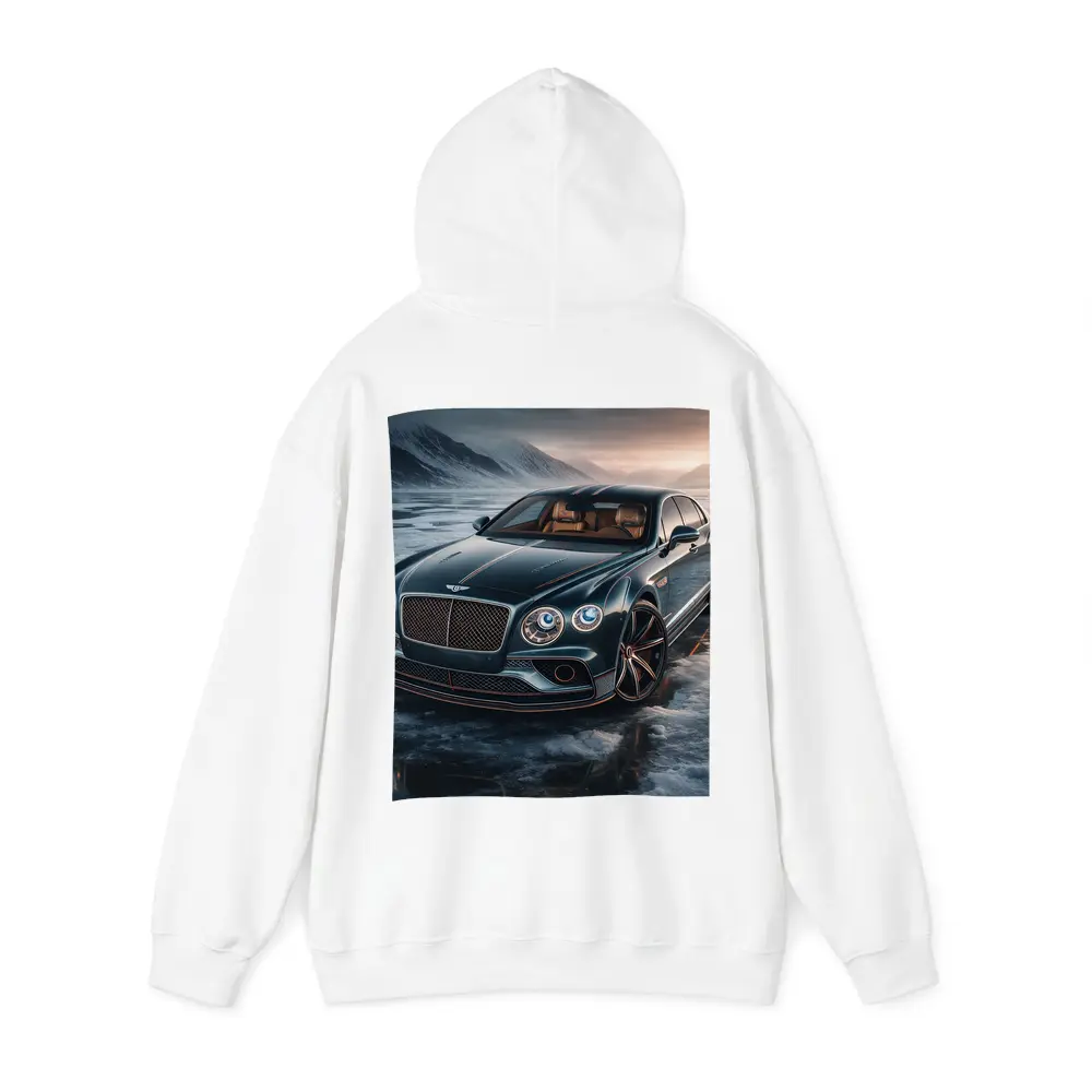 Bentley Flying Spur Dark Green Icy Landscape – Hoodies