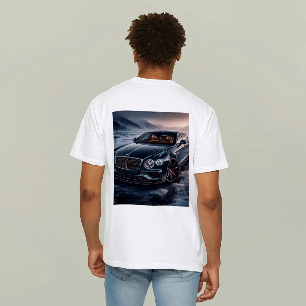 Bentley Flying Spur Dark Green Icy Landscape – T-Shirts