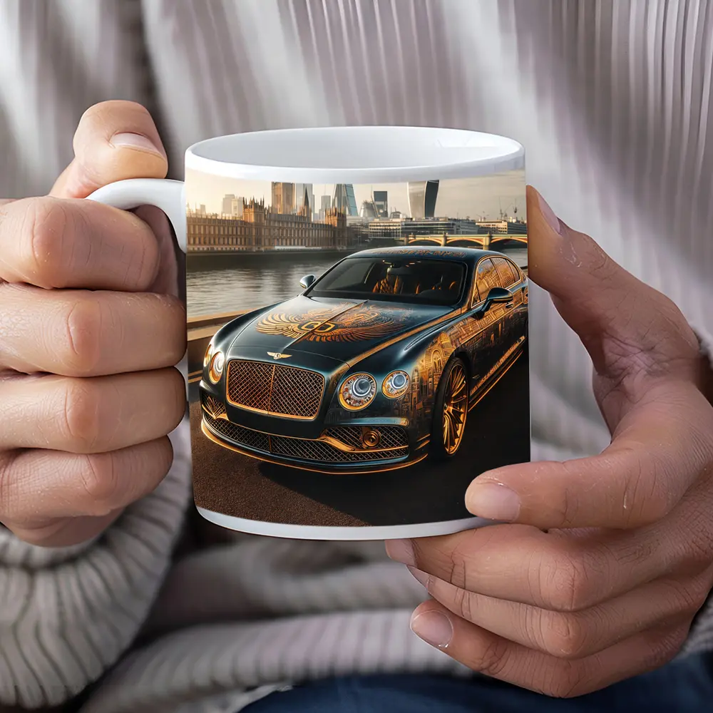 Bentley Flying Spur Gold Art London – Mugs