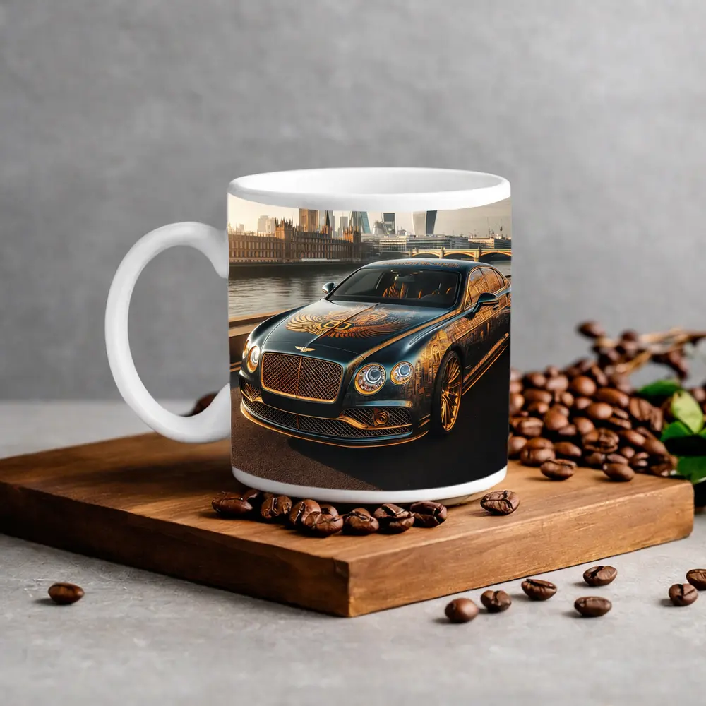 Bentley Flying Spur Gold Art London – Mugs