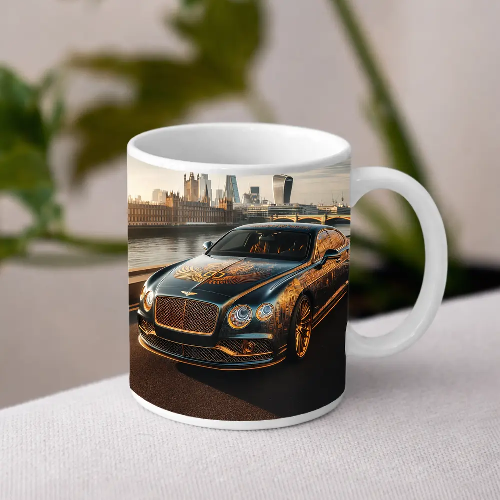 Bentley Flying Spur Gold Art London – Mugs