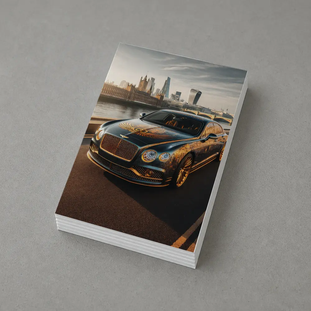 Bentley Flying Spur Gold Art London – Postcards