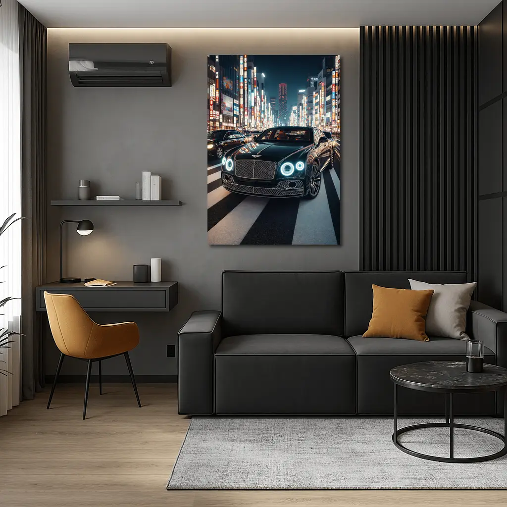 Bentley Flying Spur Tokyo City Night – Wall Art