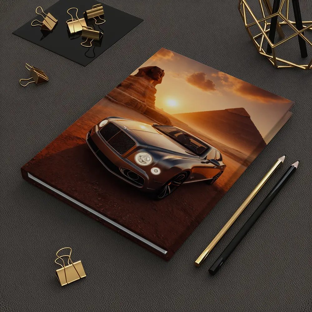 Bentley Mulsanne Egypt Pyramids Sphinx Sunset – Notebooks
