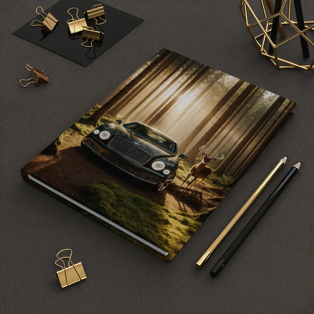 Bentley Mulsanne Dark Green Forest Sunlight – Notebooks