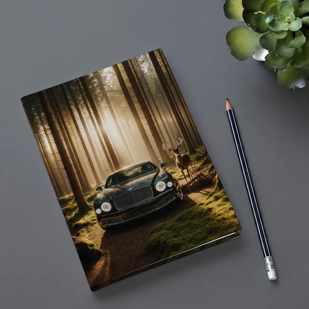 Bentley Mulsanne Dark Green Forest Sunlight – Notebooks