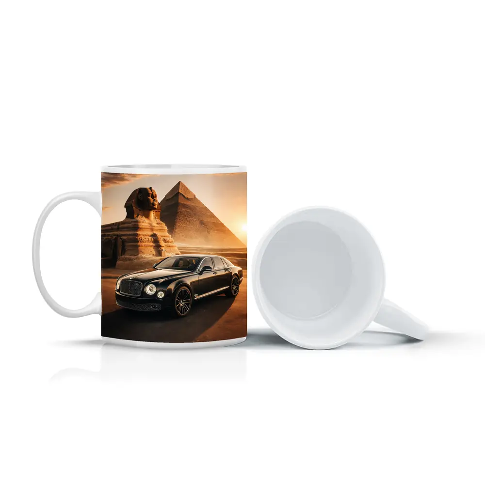 Bentley Mulsanne Black Egypt Pyramids Sphinx – Mugs