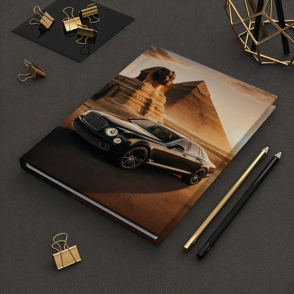 Bentley Mulsanne Black Egypt Pyramids Sphinx – Notebooks