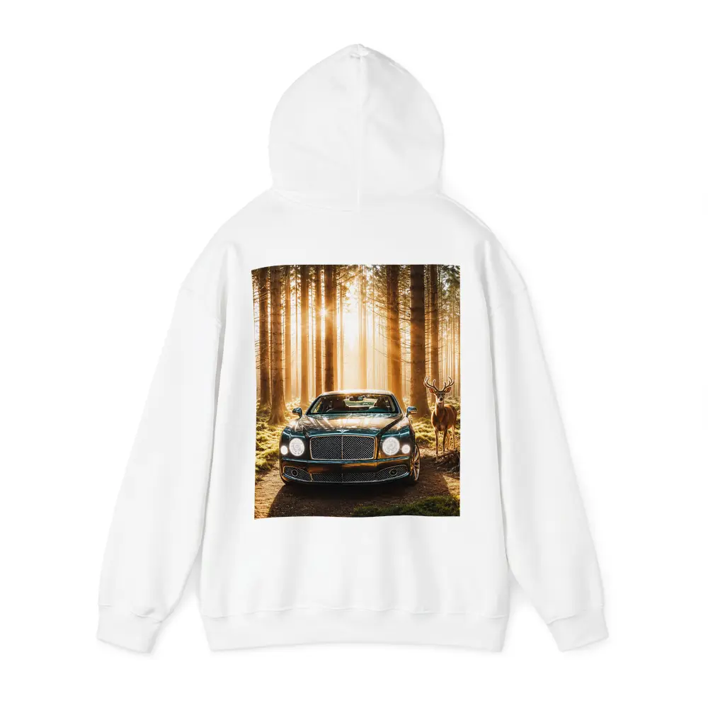 Bentley Mulsanne Parked Deep Forest Sunlight – Hoodies