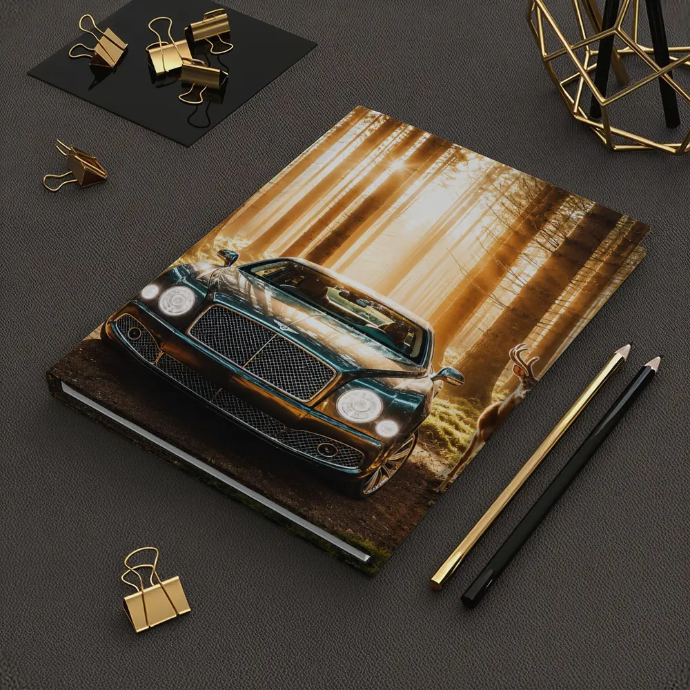 Bentley Mulsanne Parked Deep Forest Sunlight – Notebooks