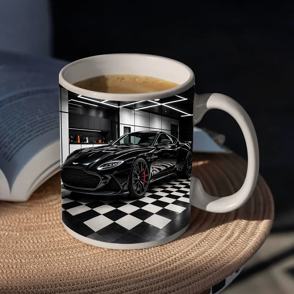 Aston Martin DBS Superleggera Black Garage – Mugs