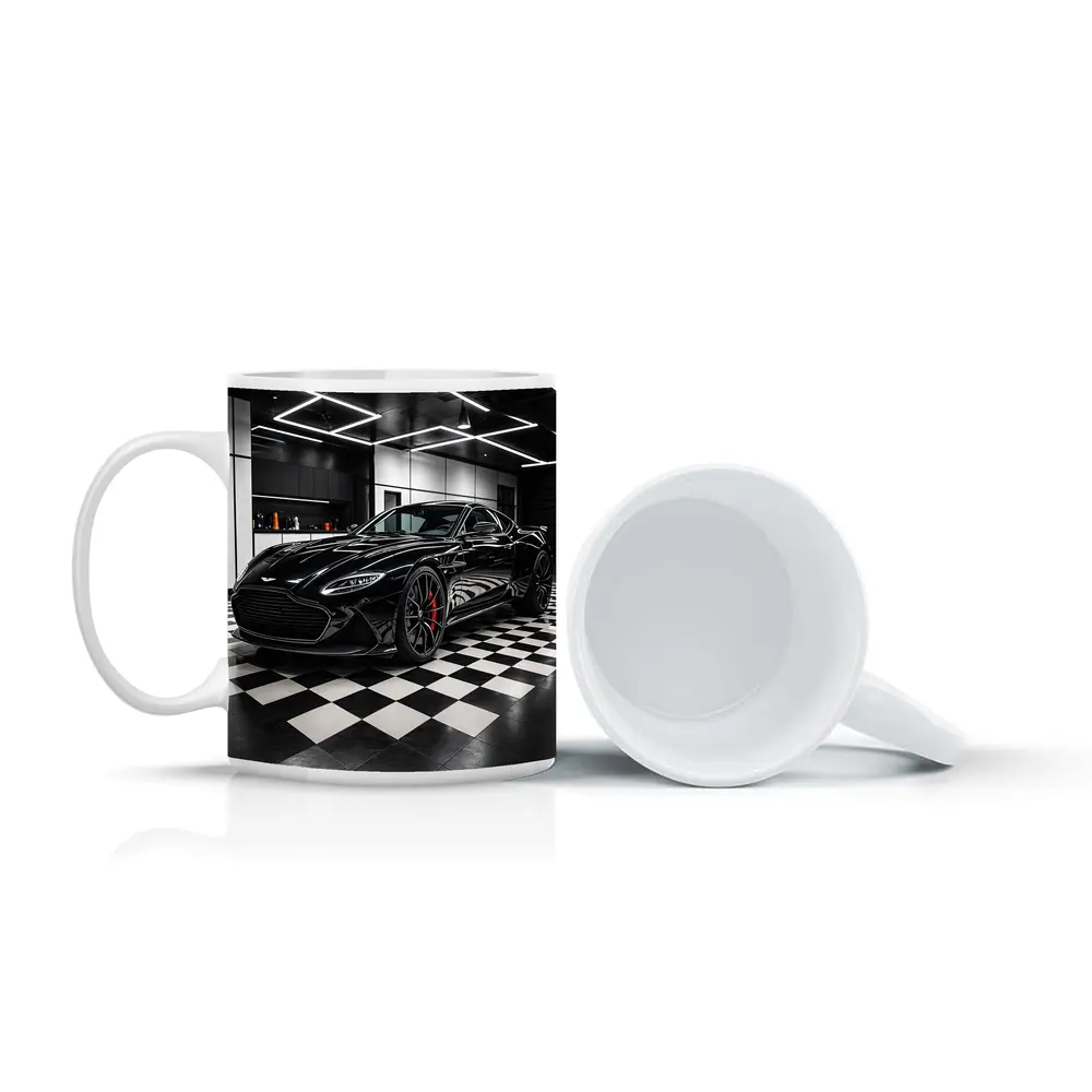 Aston Martin DBS Superleggera Black Garage – Mugs