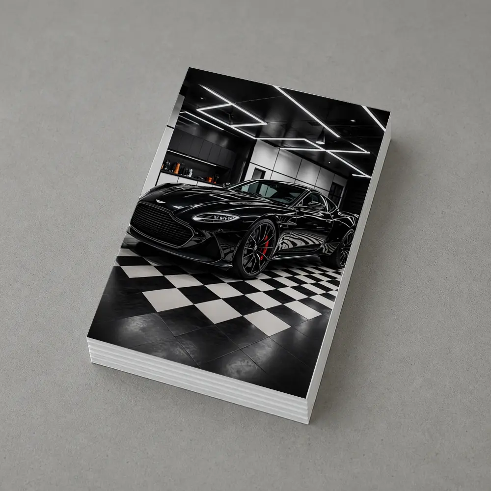 Aston Martin DBS Superleggera Black Garage – Postcards