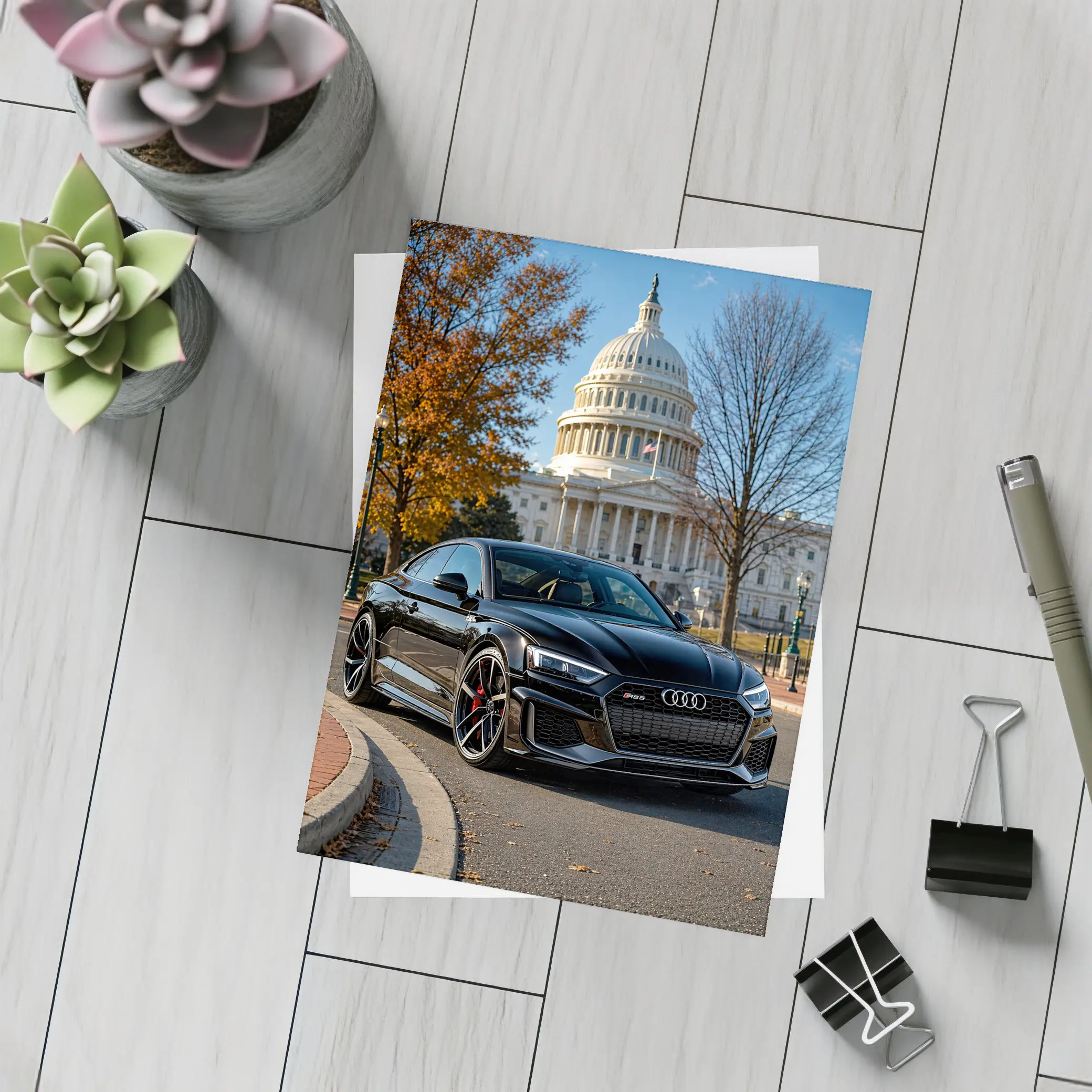 Black Audi RS5 At US Capitol – Postcards