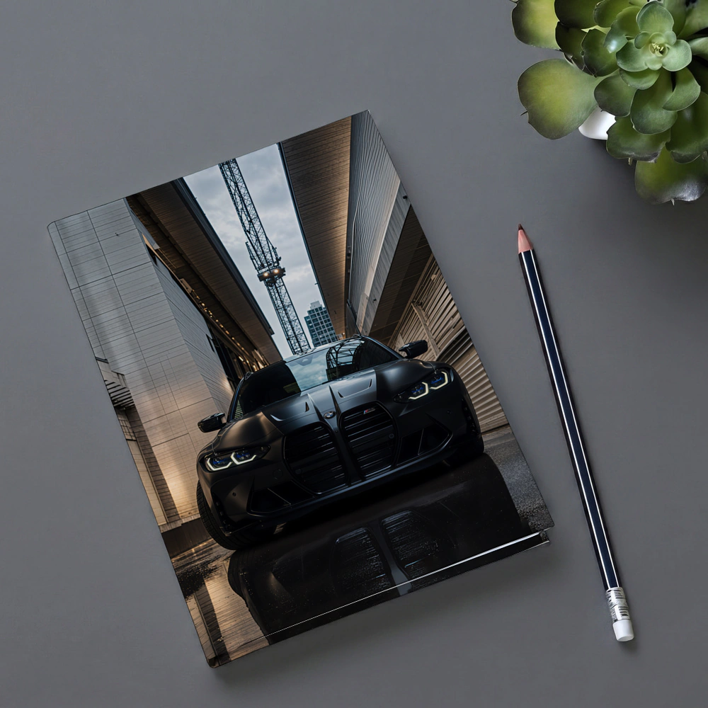 Black BMW M3 Front View Urban Alley – Notebooks