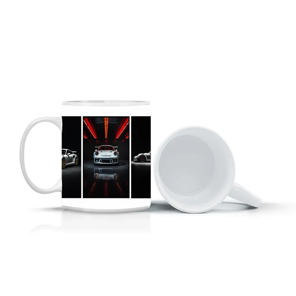 Porsche 911 GT3 RS Dark Studio Triptych – Mugs