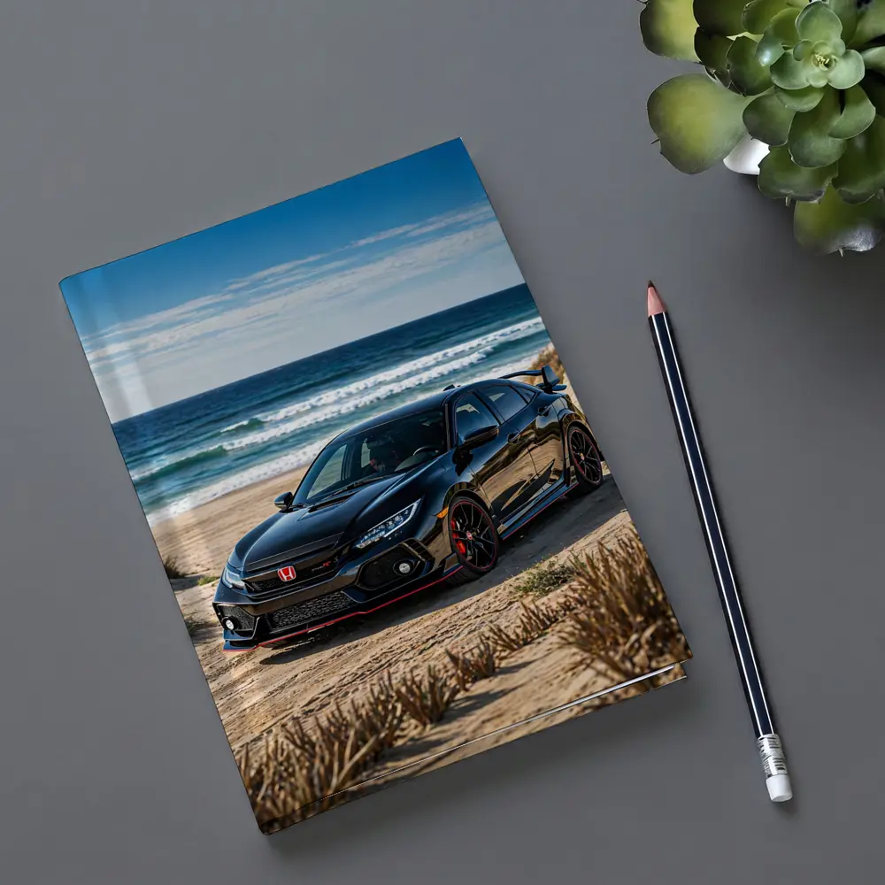 Black Honda Civic Type R Beach – Notebooks