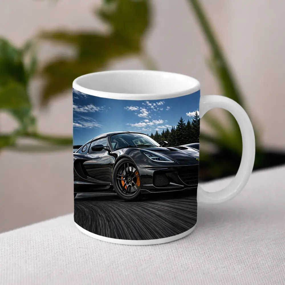 Black Lotus Emira Drifting On Track – Mugs