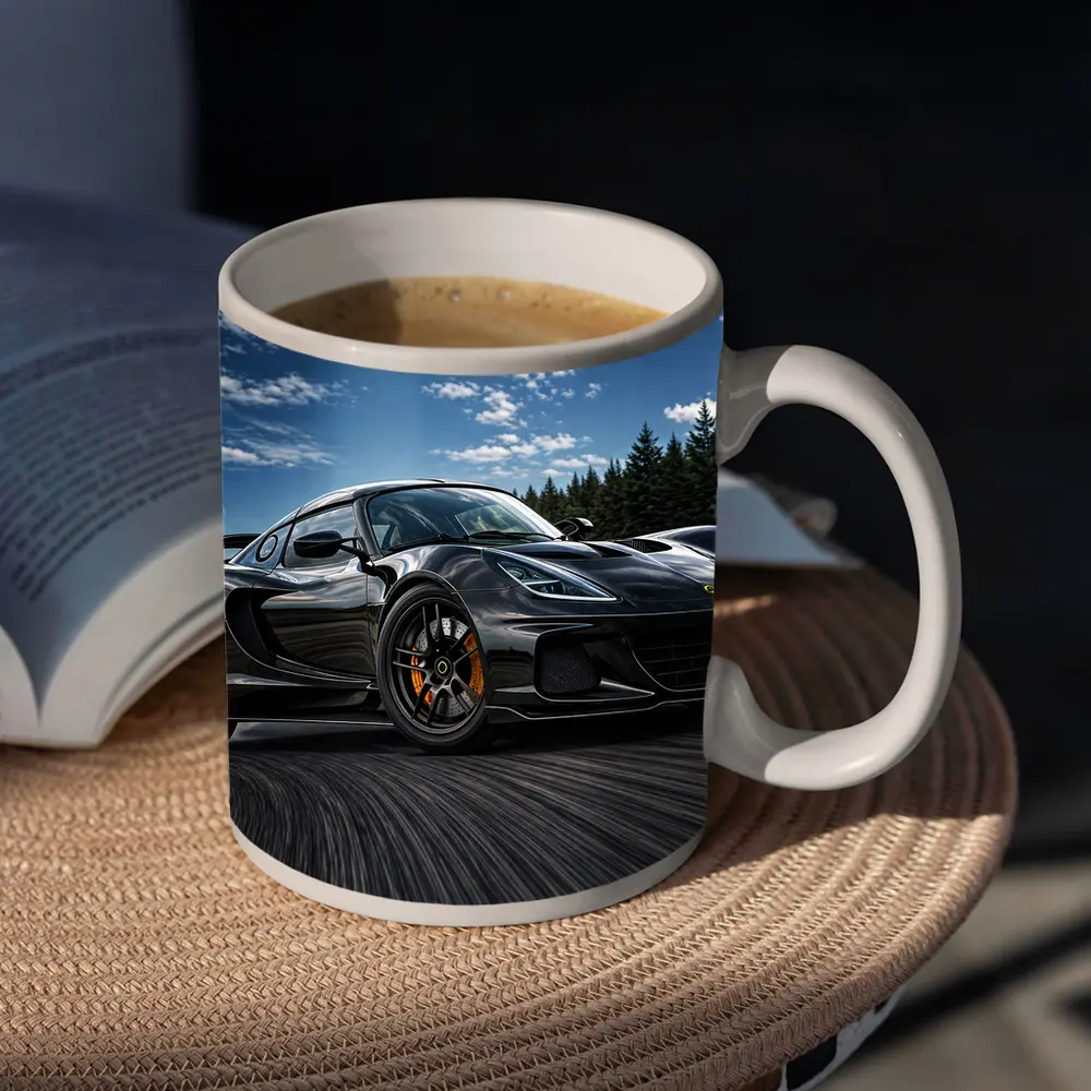 Black Lotus Emira Drifting On Track – Mugs