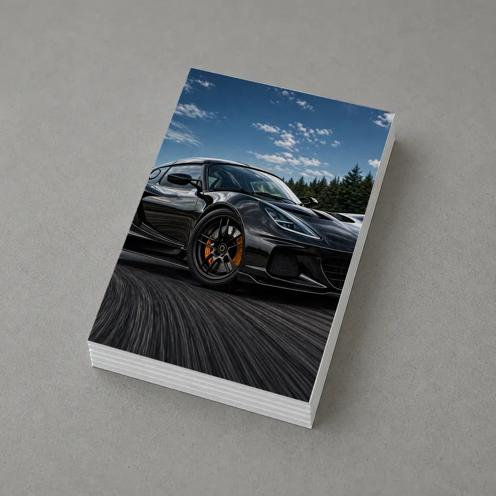 Black Lotus Emira Drifting On Track – Postcards