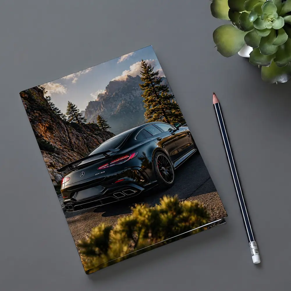 Mercedes AMG GT Black Mountain Road Shot – Notebooks