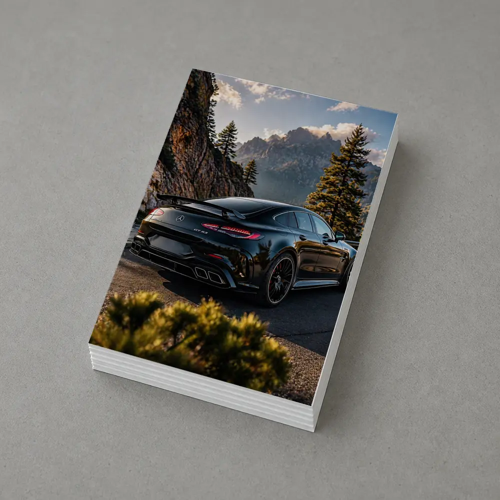 Mercedes AMG GT Black Mountain Road Shot – Postcards