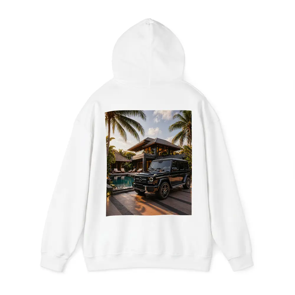 Black Mercedes G Class Tropical Villa – Hoodies