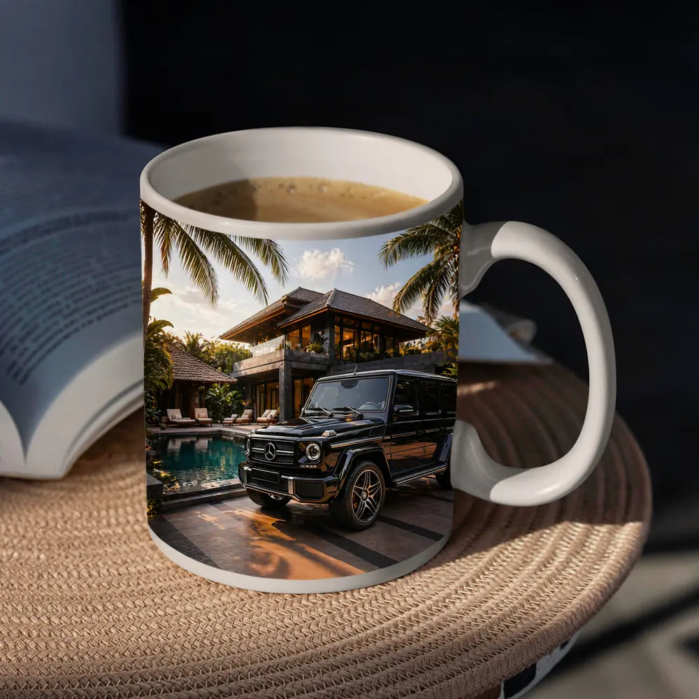 Black Mercedes G Class Tropical Villa – Mugs