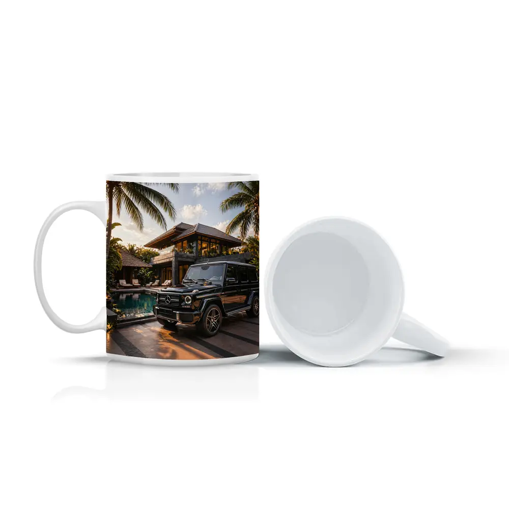 Black Mercedes G Class Tropical Villa – Mugs