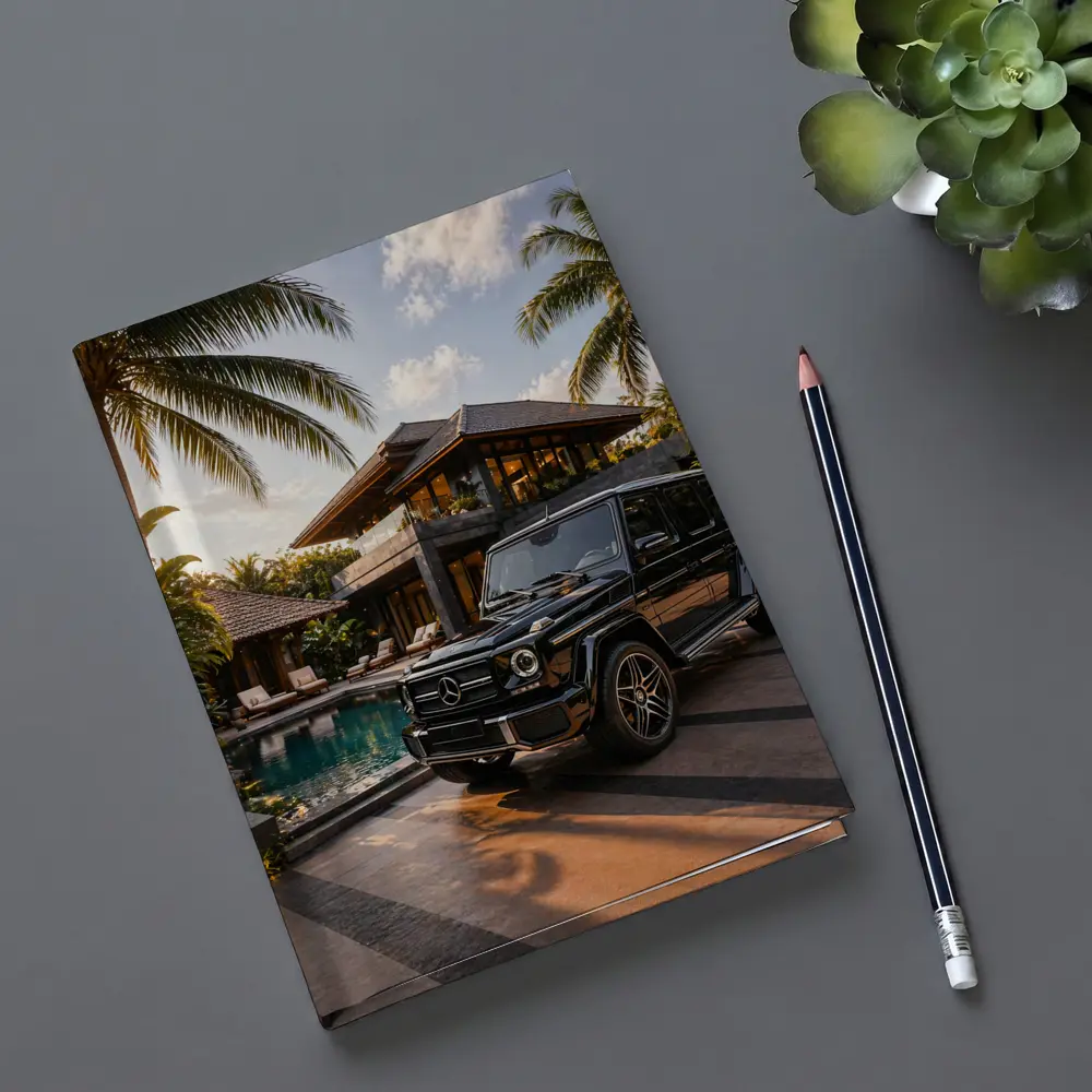 Black Mercedes G Class Tropical Villa – Notebooks