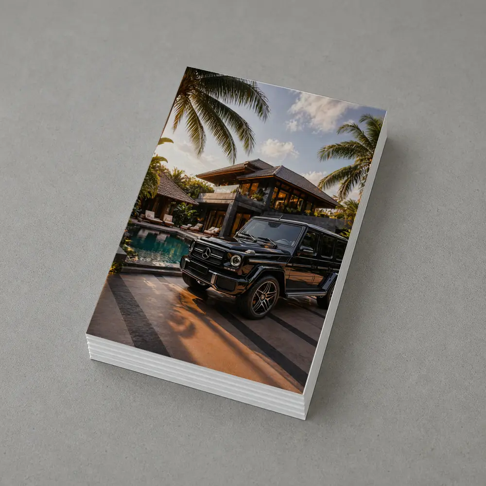 Black Mercedes G Class Tropical Villa – Postcards
