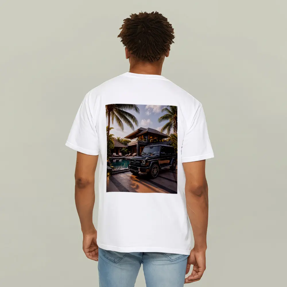 Black Mercedes G Class Tropical Villa – T-Shirts